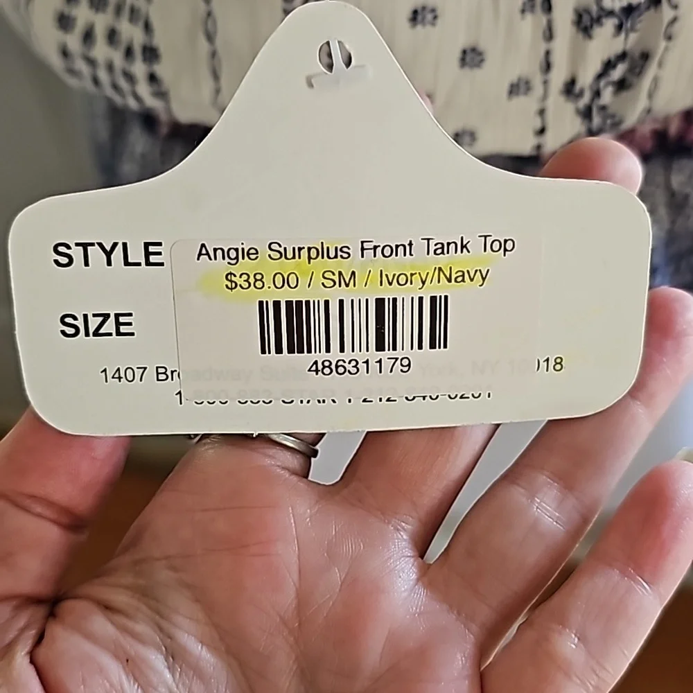 NWT Angie Boho style crop top size Small - Picture 7 of 8